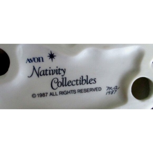 Avon Nativity Collectibles The Cow Figurine  - Vintage 1987 White Porcelain - Picture 8 of 9